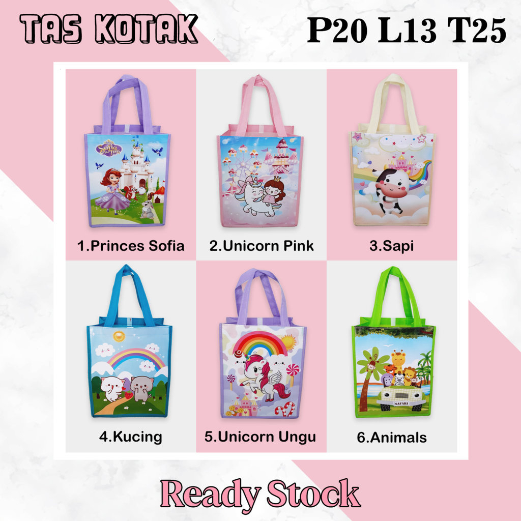 

Ready Stock Tas Kotak Ulang Tahun Anak Motif Lucu