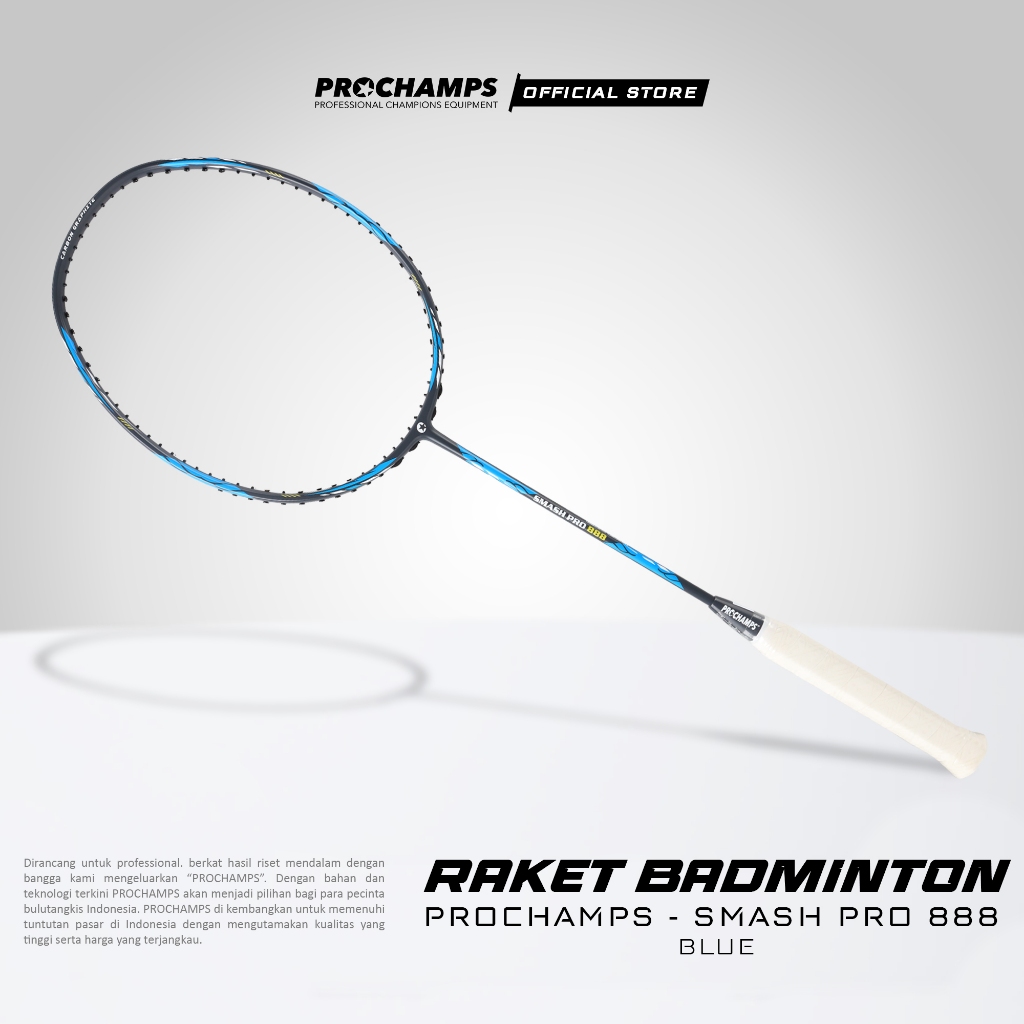 Raket Badminton Prochamps Smash Pro 888 SP 888 Biru