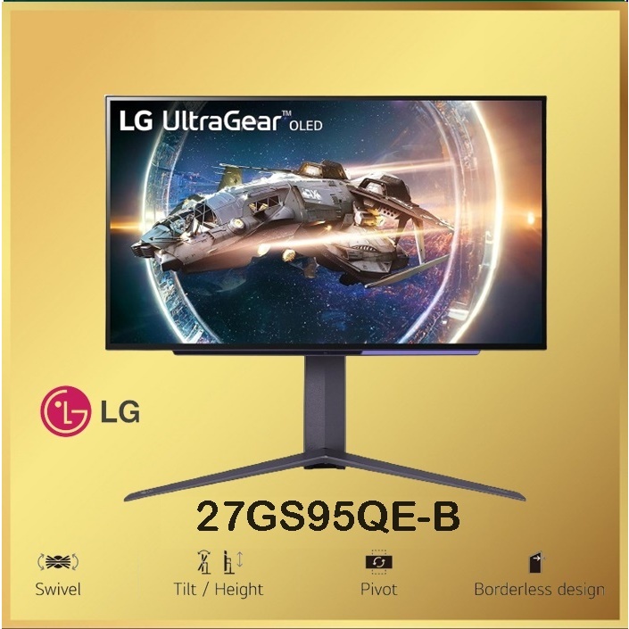 LG 27GS95QE-B UltraGear OLED 27" QHD 240Hz Gaming Monitor