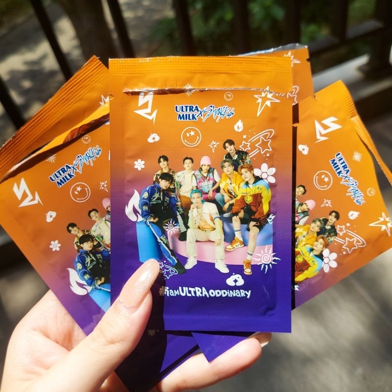 SKZ STRAY KIDS X ULTRAMILK Photocard Official - Element & Hologram Version | PC SKZ X ULTRAMILK