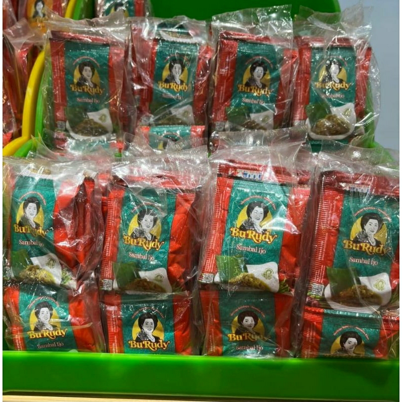 

SAMBAL BU RUDY SAMBAL BAWANG / SAMBAL BAJAK / SAMBAL HIJAU SACHET ISI 10