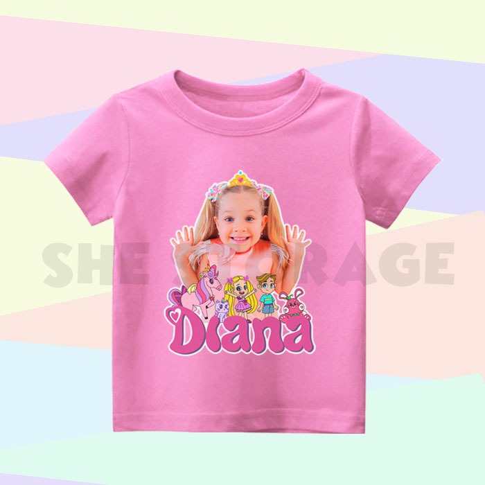 BAJU ANAK KAOS ANAK LOVE DIANA KIDS DIANA SHOW YOUTUBER