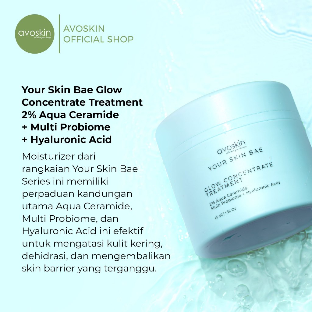 [CLEARANCE SALE] Moisturizer Avoskin Your Skin Bae GCT Aqua Ceramide 45ml-Menghidrasi ED 04/25