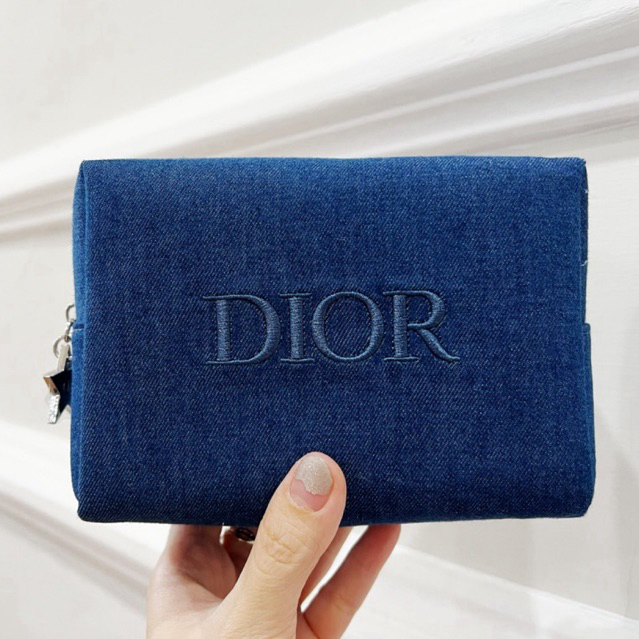 DIOR POUCH BLUE DENIM