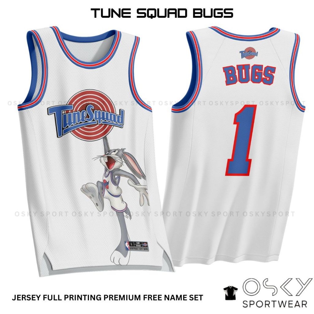 JERSEY BASKET TUNE SQUAD BUNS BAJU BASKET ANAK DAN FULL PRINTING