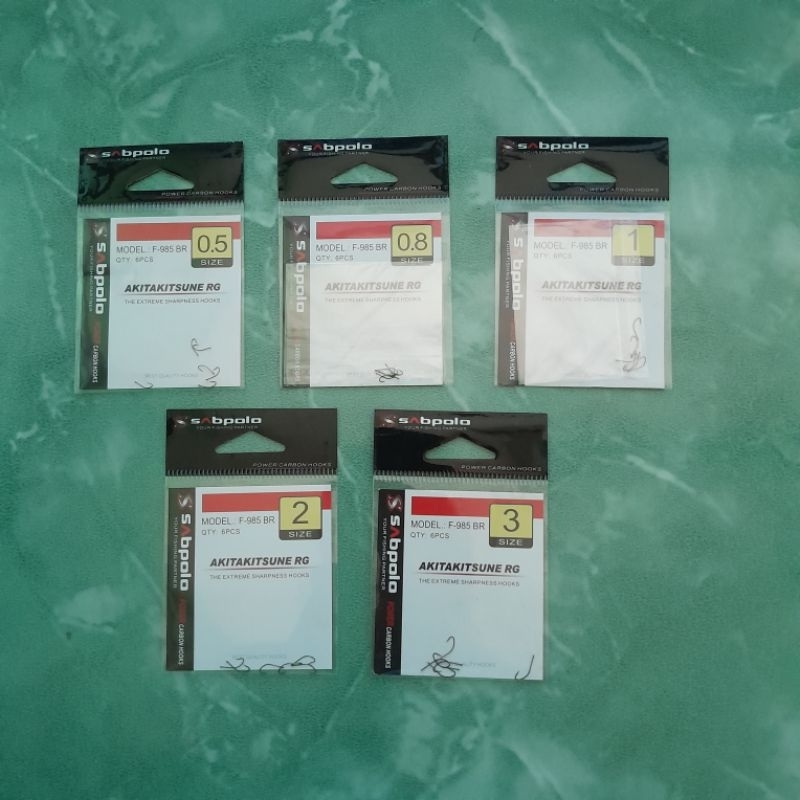 mata kail pancing sabpolo F-985 akitakitsune rg
