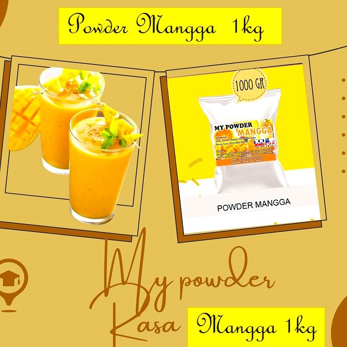 

Powder Rasa Mangga - 1 Kg- Bubuk Rasa Mangga - regular