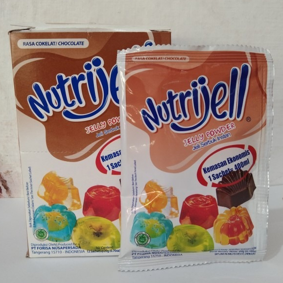 

[Eko] Nutrijell Rasa Coklat 20gr Agar Nutrijel Cokelat Jelly Powder