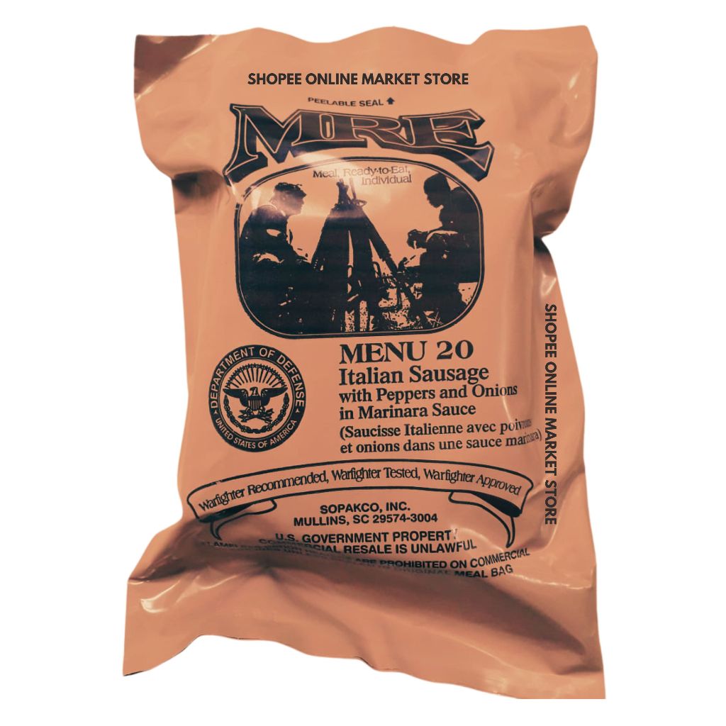 

MRE ransum tentara amerika menu 20