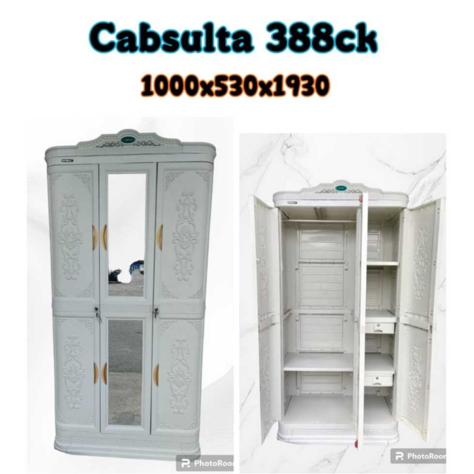 LEMARI PLASTIK NAPOLLY CABSULTA 388 CK/ LEMARI PAKAIAN PLASTIK MEREK NAPOLLY / LEMARI BAJU PLASTIK M