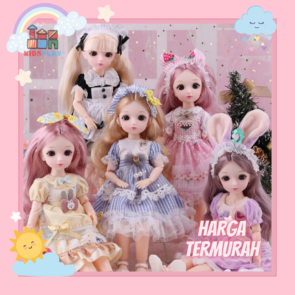 Boneka Princess Music Boneka BJD Doll Boneka BJD 30cm Boneka Yuna 30cm Boneka Cantik Boneka Korea