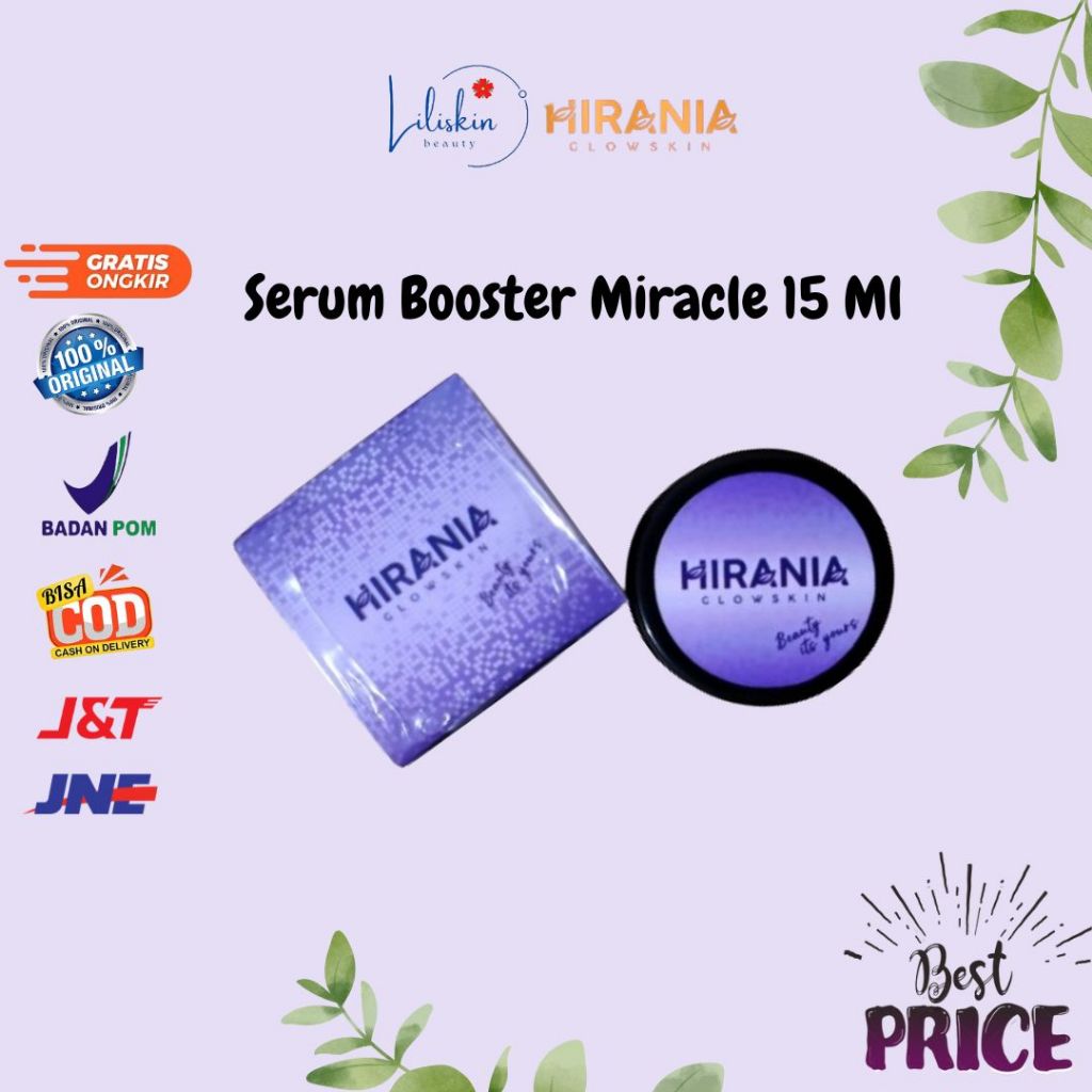 [READYSTOK SIAP KIRIM] Miracle Serum Booster 15 Ml HIRANIA BPOM ORIGINAL