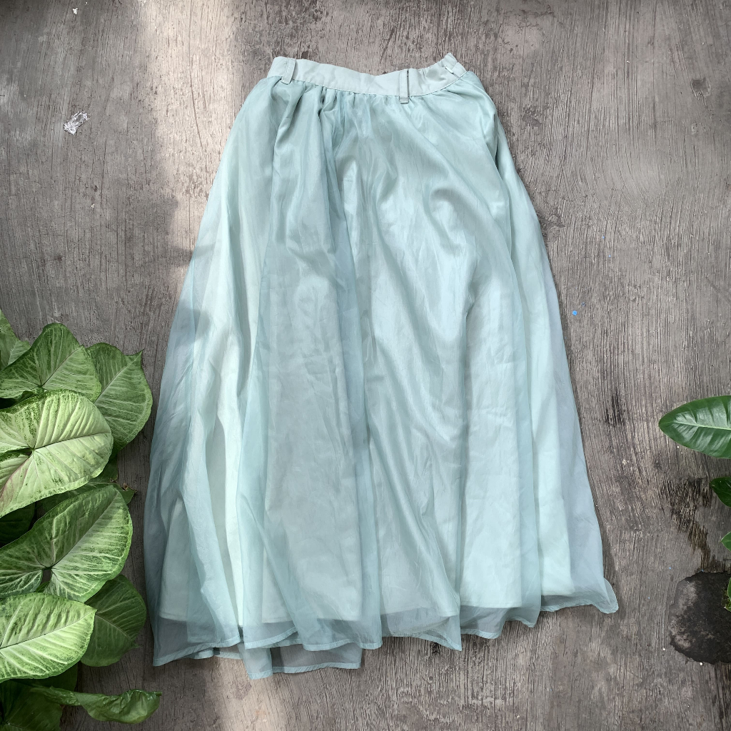 Jouetie Women's Skirt Sage Green Size M | Rok Panjang Wanita Hijau