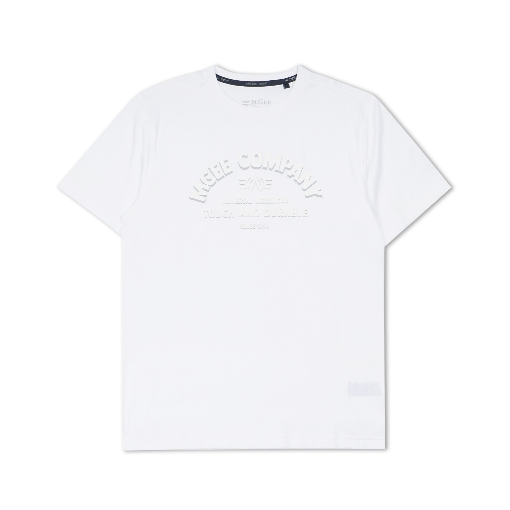 Kaos MGEE Original - Kaos Oblong Kasual Lengan Pendek MGEE Original Oliver CKPR 114 White