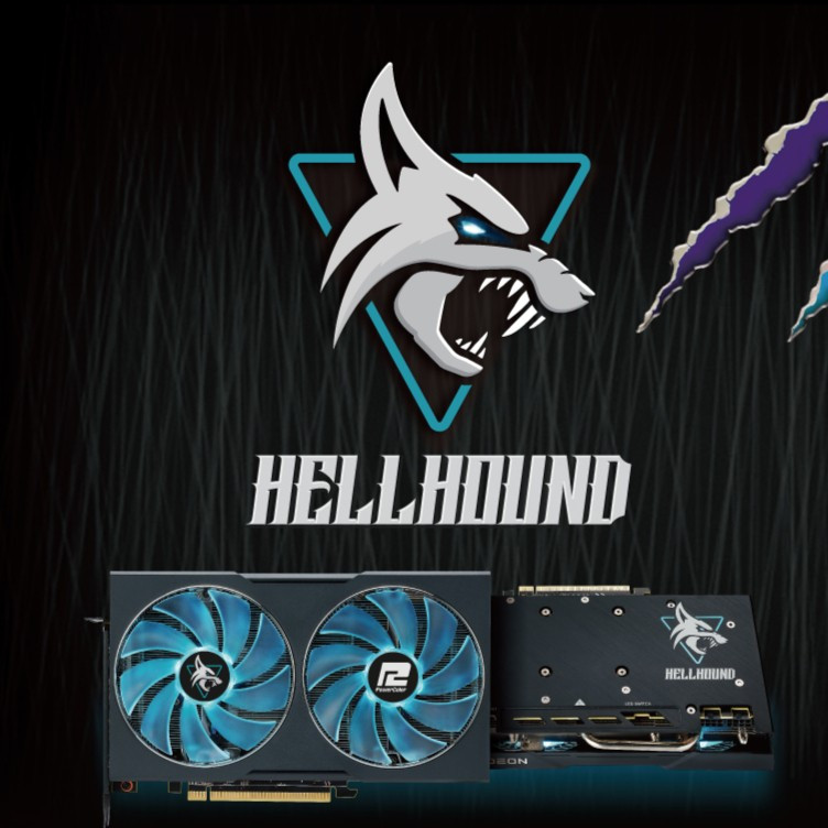 POWERCOLOR HELLHOUND AMD RADEON RX 7600 XT 16GB GDDR6