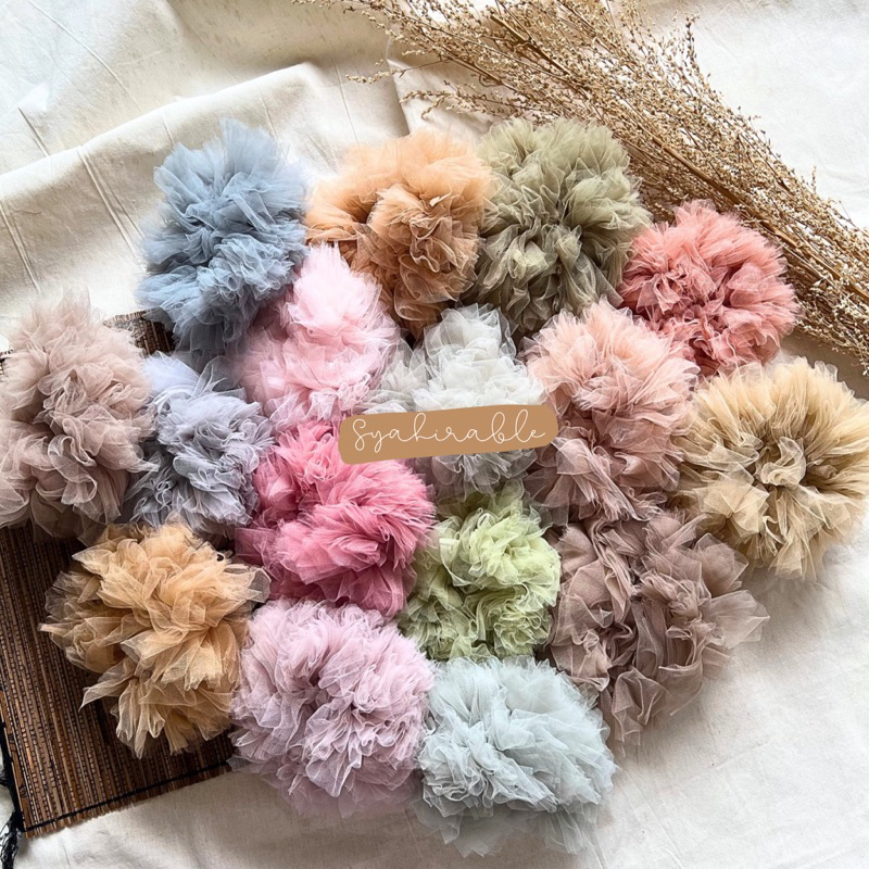 SCRUNCHIE TILE/IKAT RAMBUT TILE/CEMPOL HIJAB TILE/SCRUNCHIE HIJAB TULE