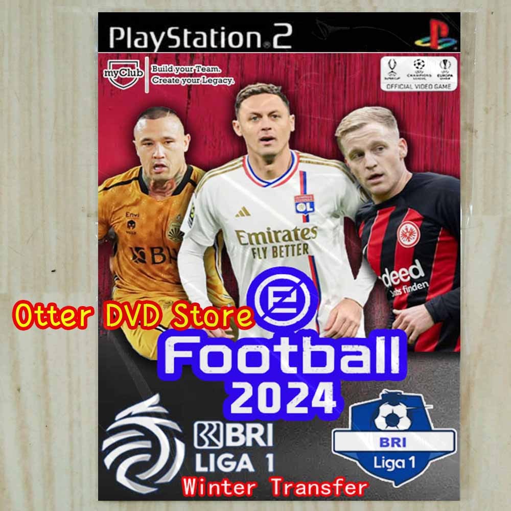 Kaset Game PS 2 PS2 PES 2024 Winter Transfer Final + Liga 1 BRI Indonesia