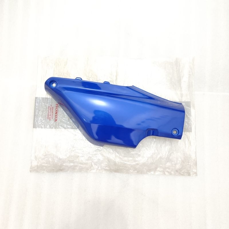 tutup cover side dop accu aki kanan honda supra 100 supra X 100 supra XX 100 supra V 100 biru origin