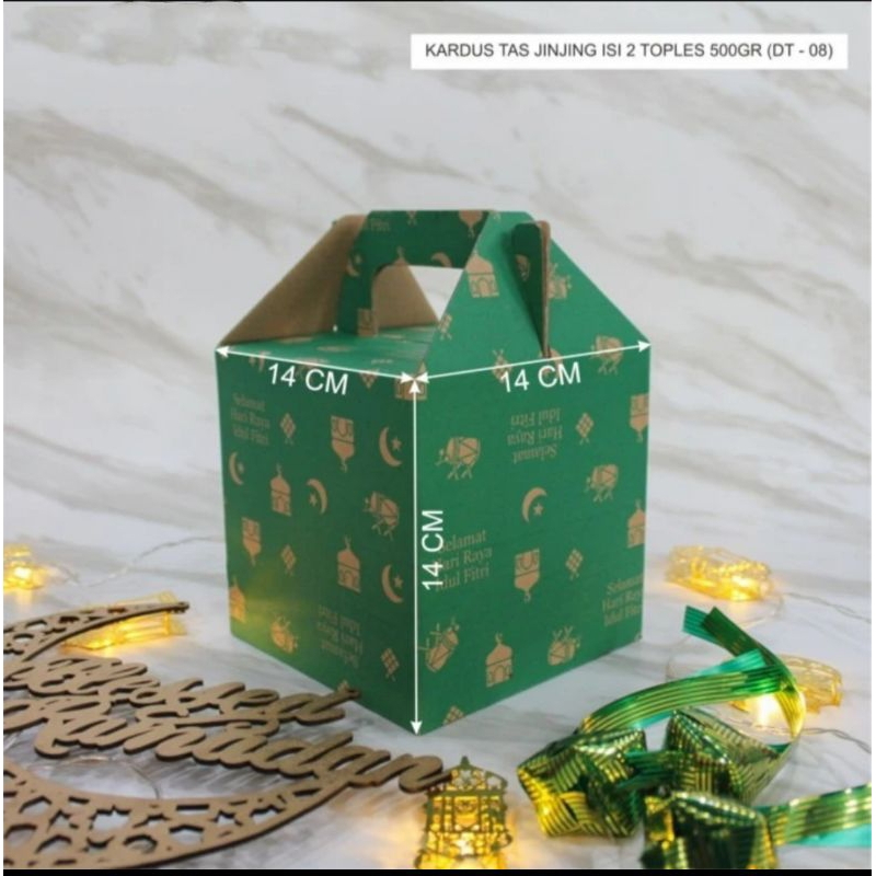 

5pcs KOTAK KARDUS EFLUTE DT-08 HAMPERS BOX TENTENG 14x14x14cm