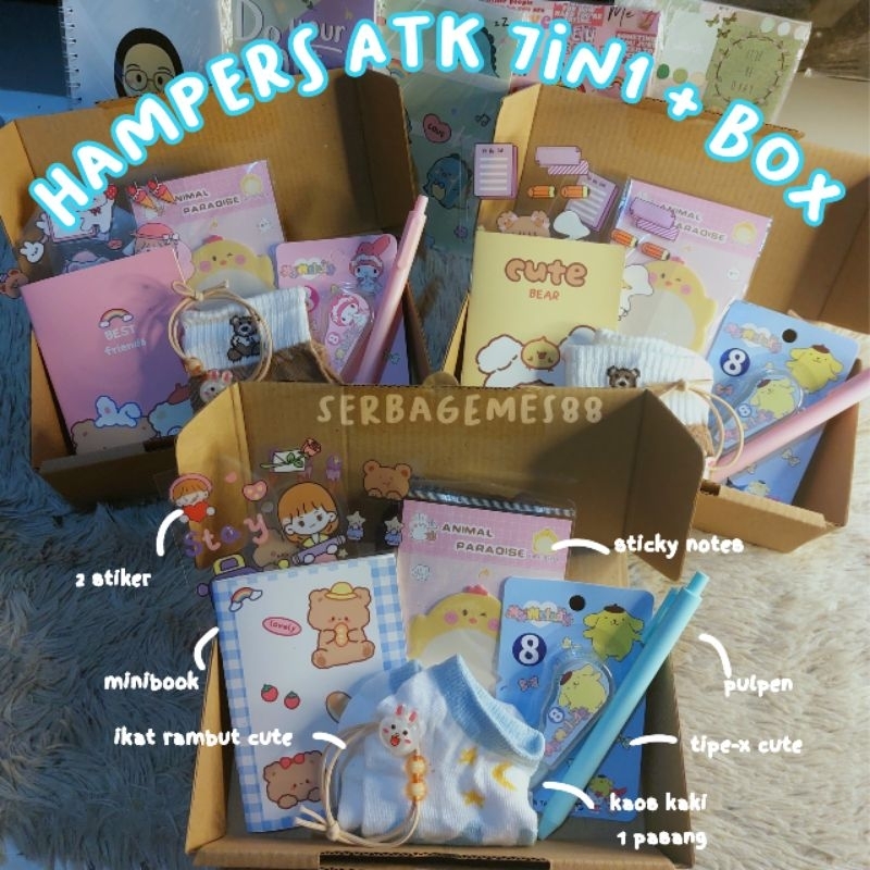 

serbagemes88 - SET ALAT TULIS 7 IN 1 KARAKTER / HAMPERS KADO GIFT WISUDA / STATIONERY SET HADIAH LUCU LEBARAN / KADO ULANG TAHUN CEWEK / HAMPERS MURAH / GIFT BOX LUCU / STATIONERY SET AESTHETIC / PAKET ALAT TULIS / PERALATAN SEKOLAH / KADO UNIK PEREMPUAN
