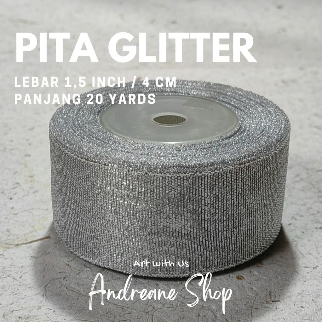 

Pita Glitter 1,5 Inch (4 cm) – Pilihan Tepat untuk Dekorasi yang Mewah dan Elegan