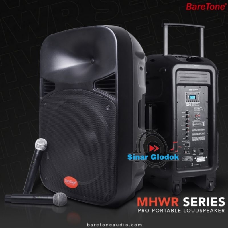 Speaker BareTone portable aktif 15 inch bluetooth MAX15MHWR original