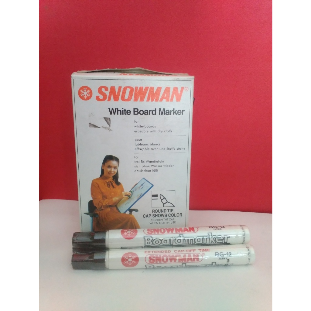 

Spidol Whiteboard Snowman BG 12 HITAM