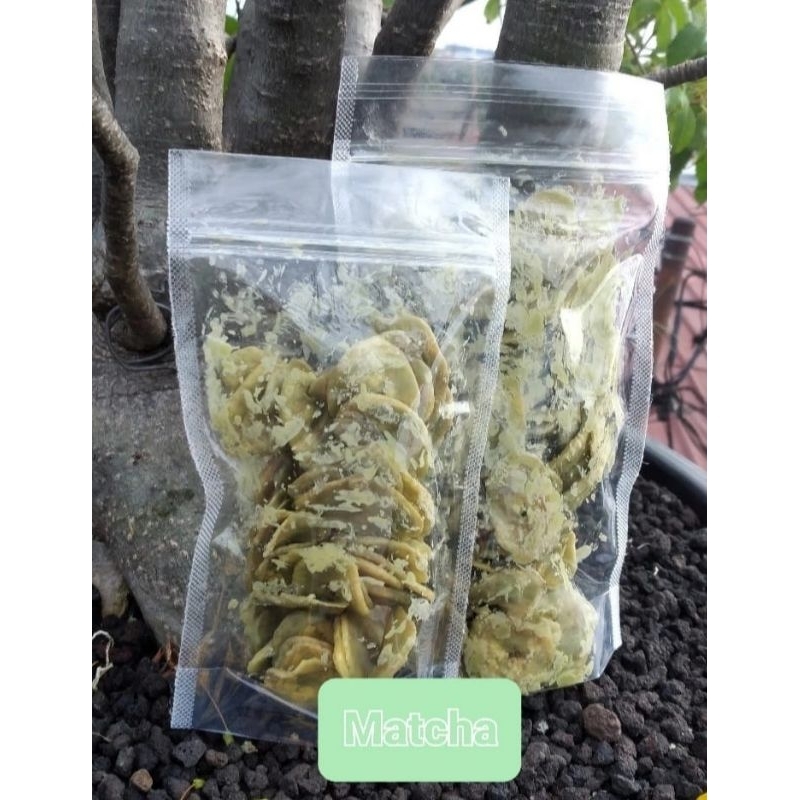 

Keripik Pisang Lumer - Pouch 50gr dan 100gr Rasa Matcha