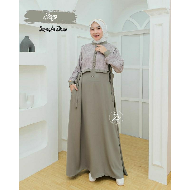 Iranda Gamis Dress Yoris Mix Jaguar ORI By ZR