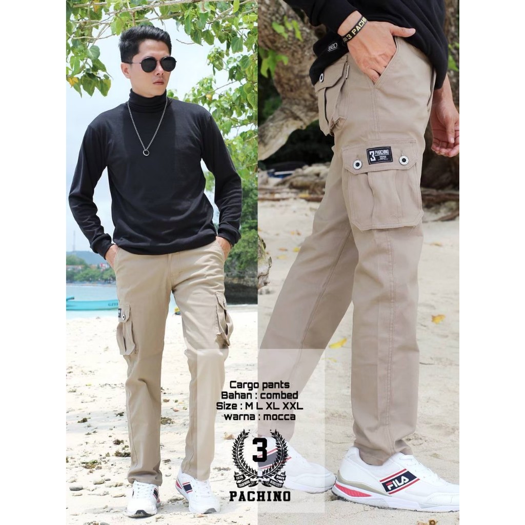 VELUV Celana Cargo Premium 3 Pachino Moka