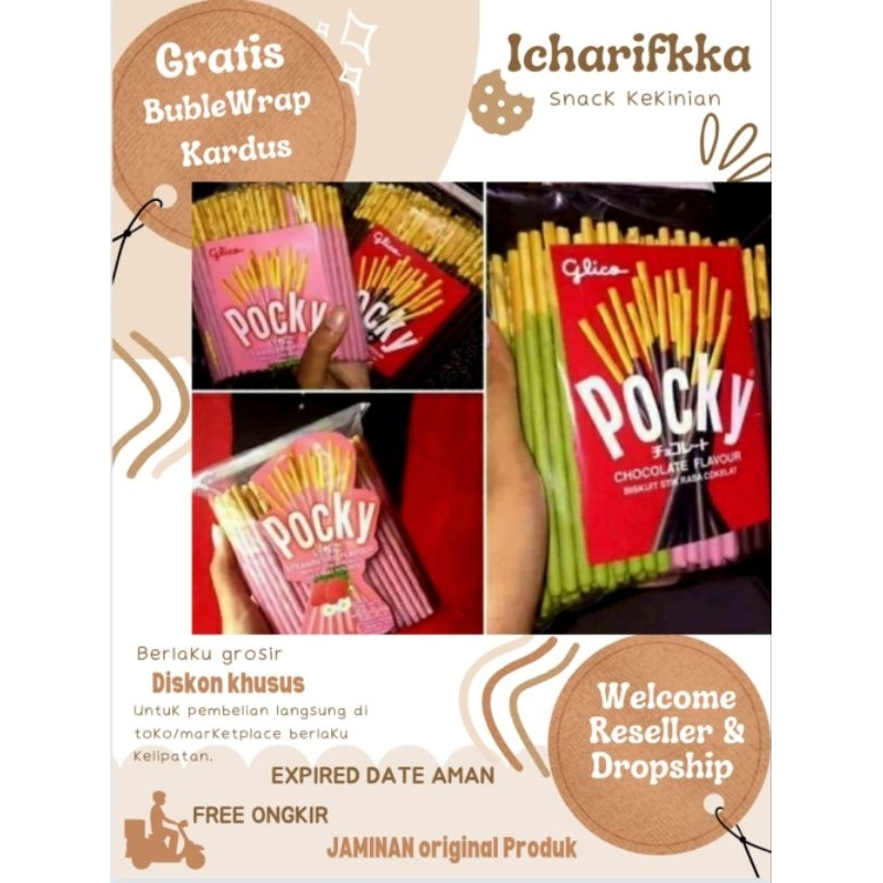 

CAMILAN TERMURAH PROMO SALE DISKON SNACK BRANDED ORI POKY POCKY kiloan original SIAP KIRIM