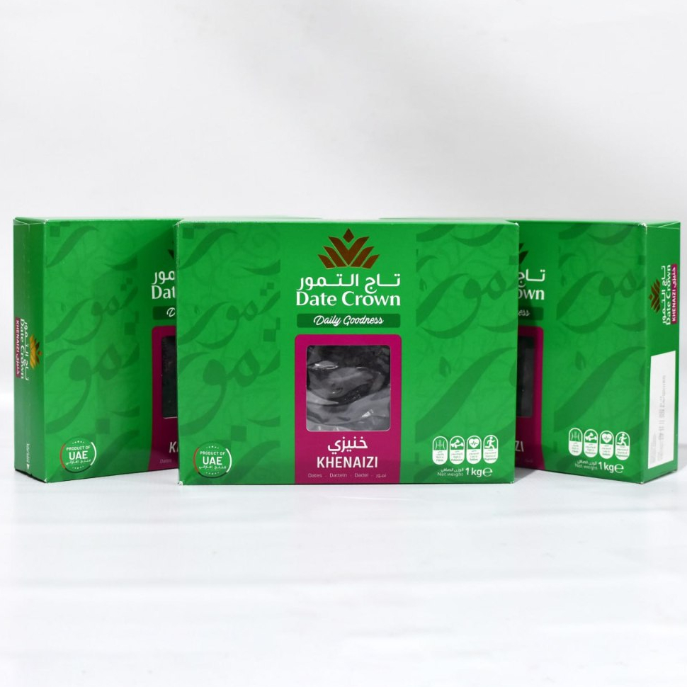 

KURMA DATE CROWN KHENAIZI 1 KG KEMASAN PRODUKSI TERBARU
