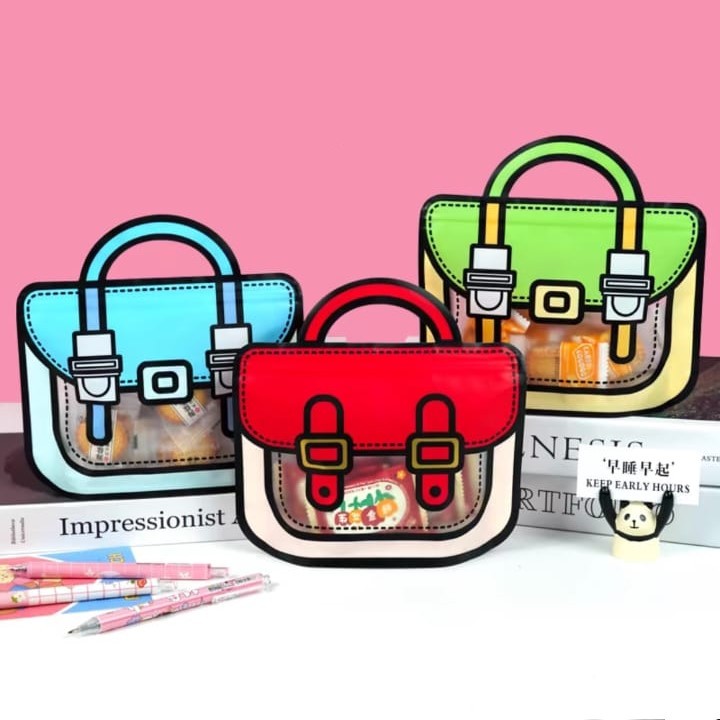 

[BS] Plastik Snack Hadiah Ziplock Birthday Packaging Bag Isi 10 Pcs