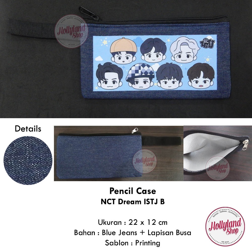 

Tempat Pensil Pouch Seleting Jeans Print Kpop NCT NewJeans Stray Kids