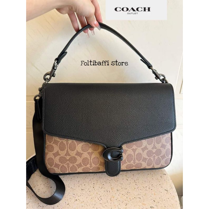 TAS SELEMPANG PRIA CÒÁÇH CH769 SOFT TABBY MESSENGER SIGNATURE CANVAS BROWN