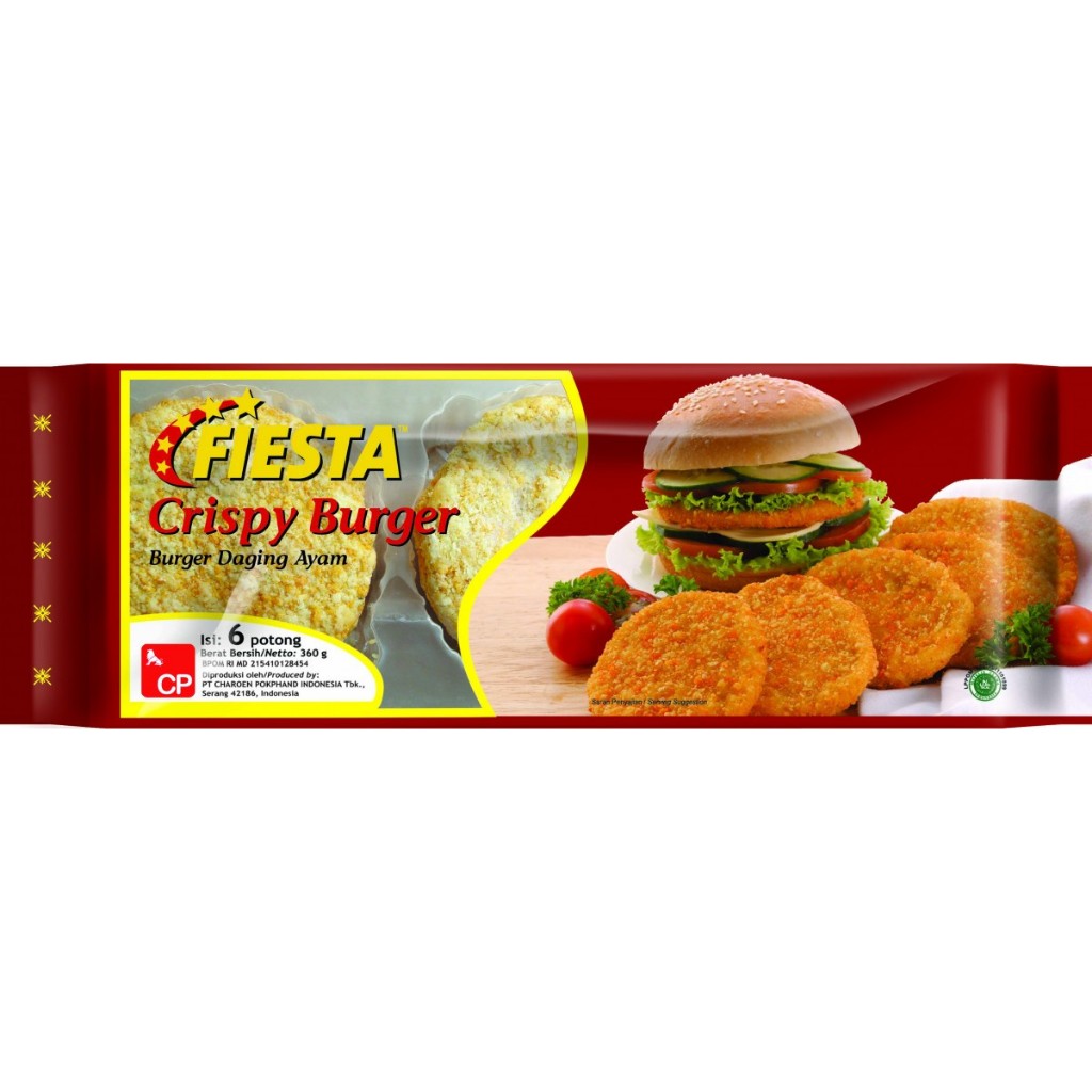 

Fiesta Crispy Burger 360 gr (isi 6 pcs)