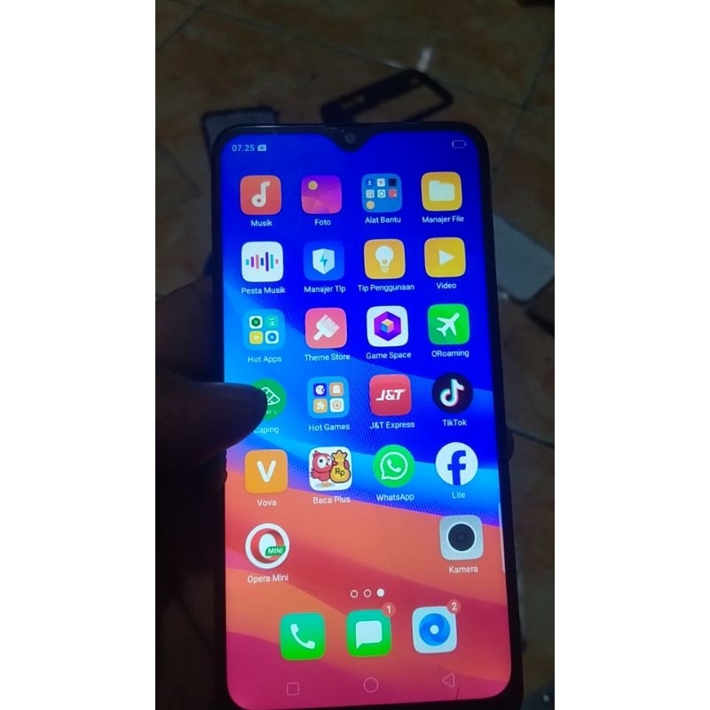 lcd tc retak hp Oppo a5s a12 realme 3 RMX1821 Original minus touchscreen retak normal