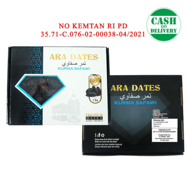 

Unik Kurma Safawi Premium ARA DATES 1KG Bersegel KEMENTRIAN PERTANIAN Diskon