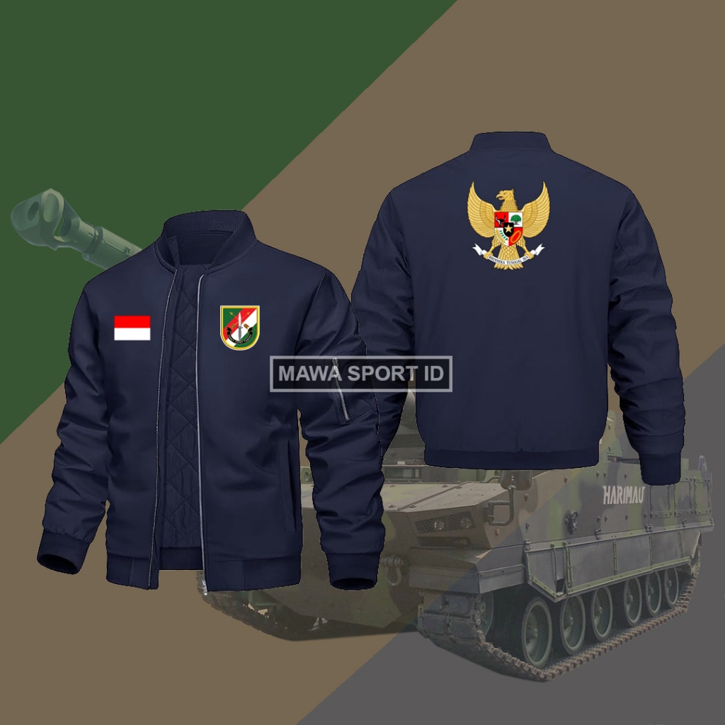 Jacket Pria Wanita Bomber Parasut Waterproof Anti Air Army TNI TONTAIPUR Peleton Intai Tempur Terbar