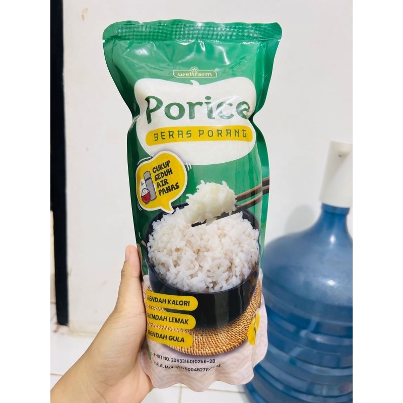 

NEW!! WellFarm Beras Porang PORICE 1Kg (Instant, Langsung diseduh)