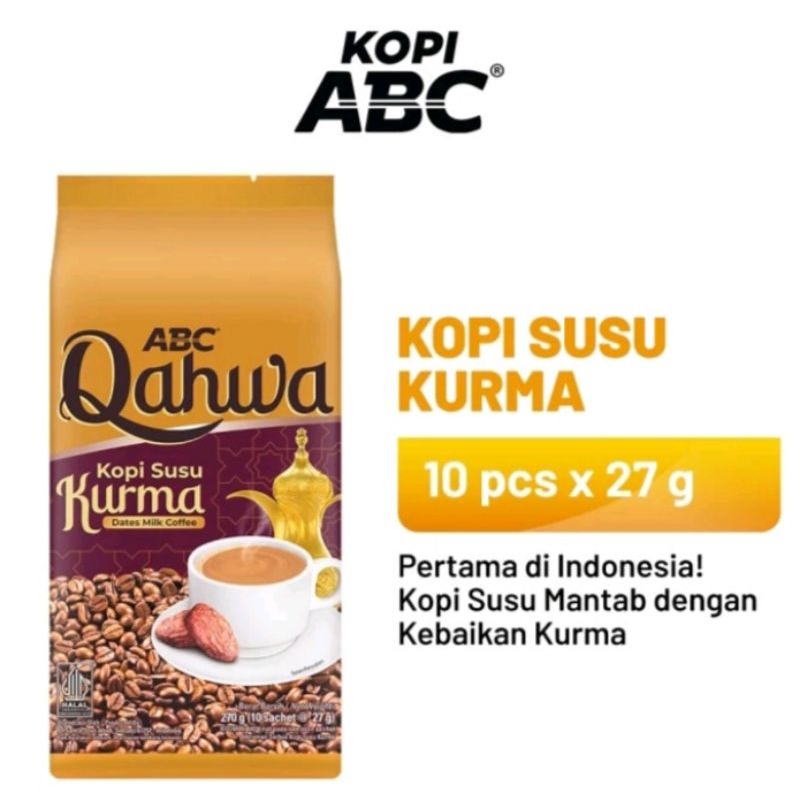 

ABC kopi susu kurma 10sachet @27gram