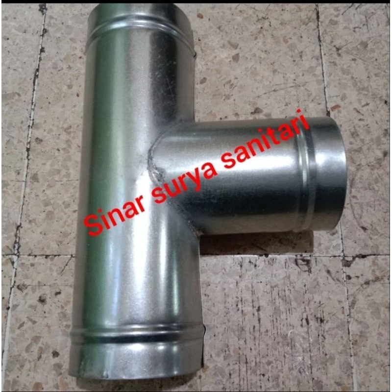 sambungan T pipa ducting 8" / Tee ducting 8 inc / T flexible cerobong