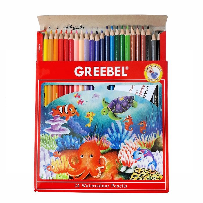 

Pensil Warna Greebel Water Color 24 Warna / GB 8024 Water Color Pencil