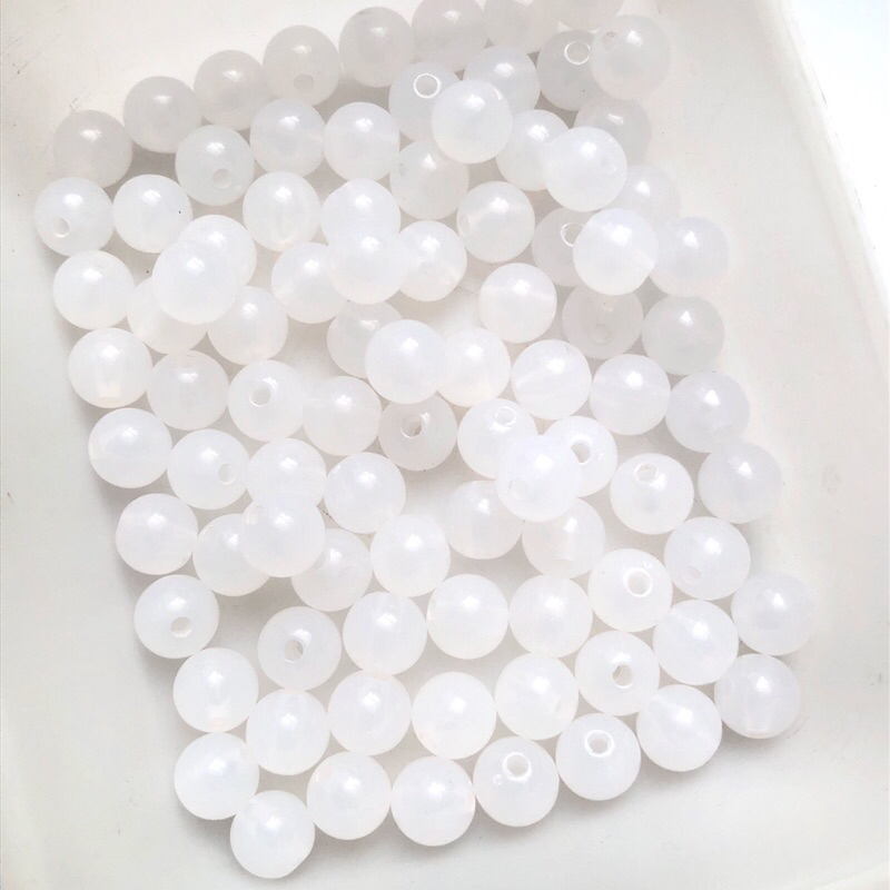 MANIK JELLY BEADS 8 mm RINGAN MOTE BAHAN DIY
