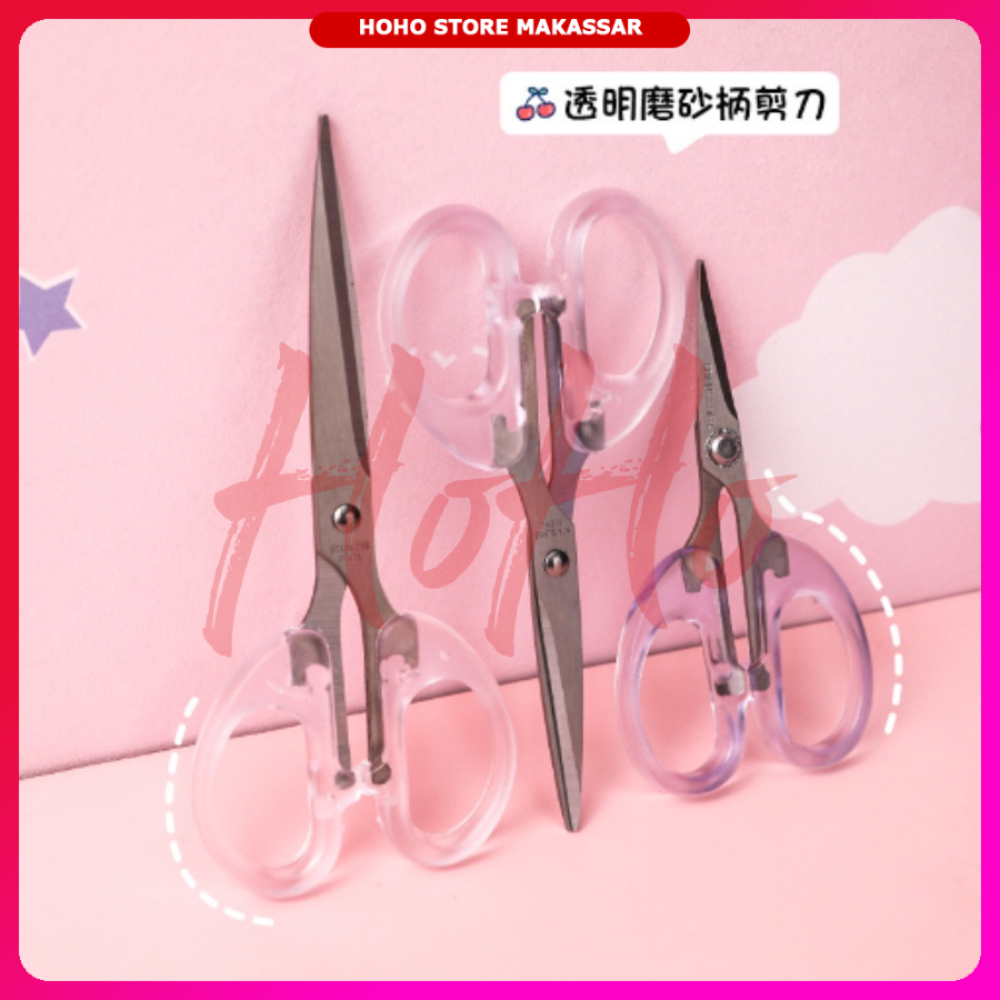 

Gunting Kertas Model Bening Transparan Gunting Minimalis Estetik Ala Gaya Korea Scissors Alat Perlengkapan Sekolah Kantor - GUN2