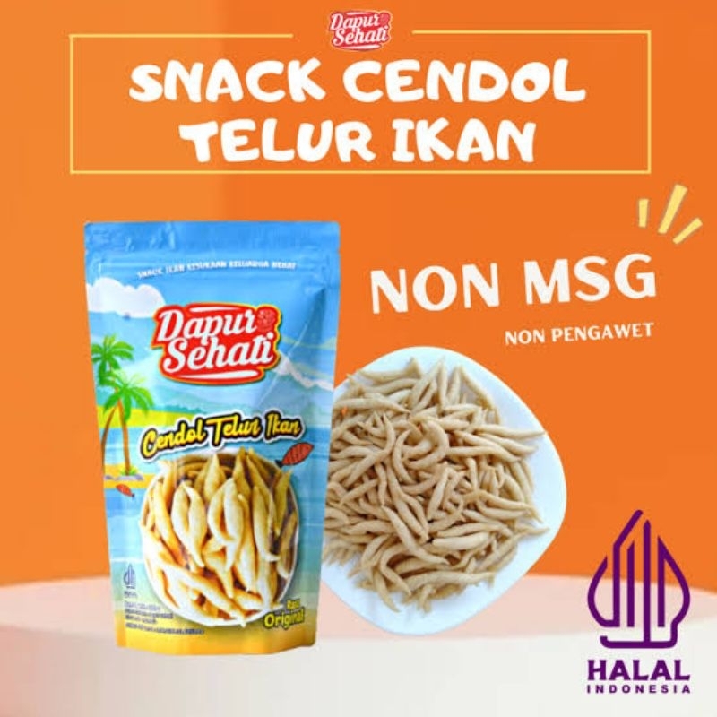 

Dapur Sehati Cendol Telur Ikan Snack Cemilan Sehat Anak 100gr