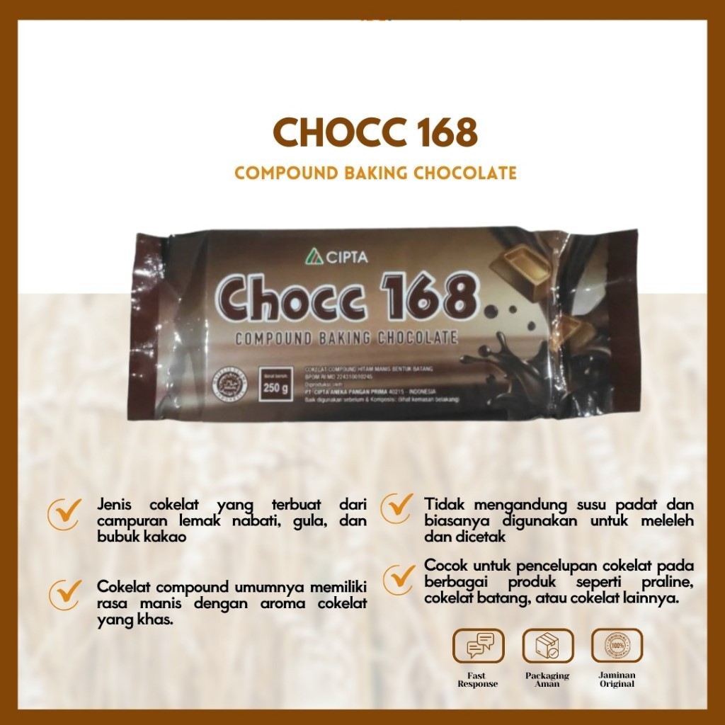 

Coklat Batang Coklat Coumpound Coklat Blok Merk Chocc 168