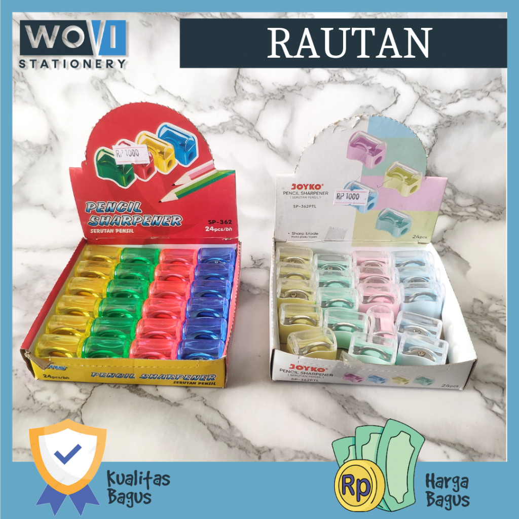 

[PCS] Rautan Sharphener SP-362 Joyko / Ongotan Joyko SP-362 Pastel / Rautan Pensil Joyko