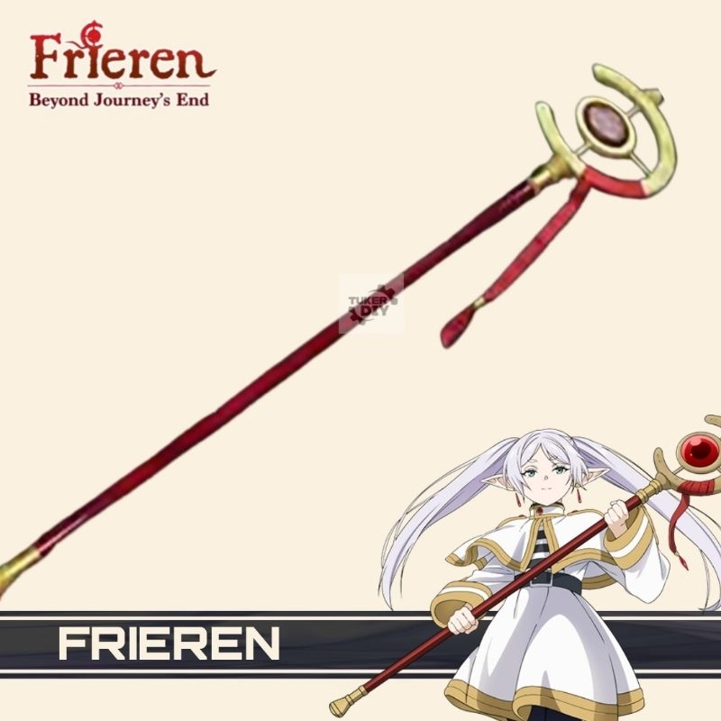 Tongkat Anime Frieren: Beyond Journey's End Weapon Cosplay Staff Cosplay