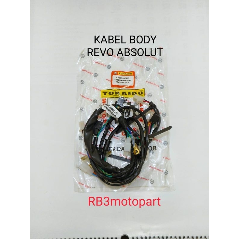 KABEL BODY BODI SET KOMPLIT HONDA REVO ABSOLUTE KWW TOKAIDO